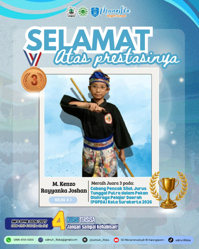 Cabang Pencak Silat Jurus Tunggal Putra
