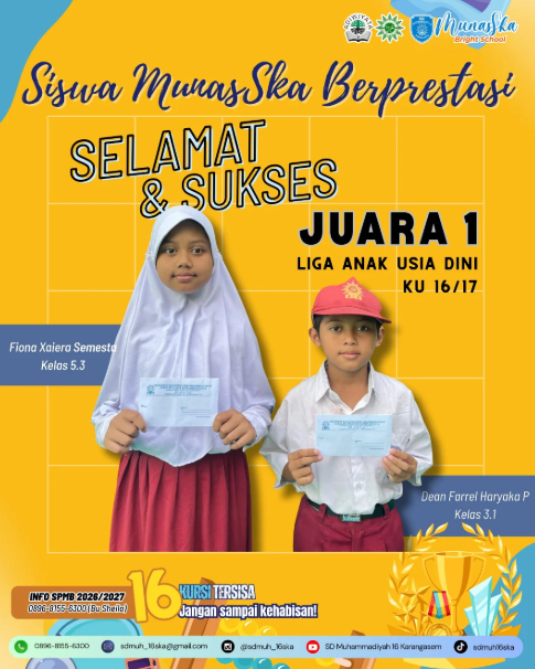 Juara 1 Liga Anak Usia Dini Ku 16/17
